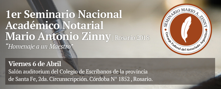 1er Seminario Nacional Académico Notarial - Mario Antonio Zinny