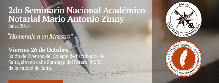 2do Seminario Nacional Académico Notarial - Mario Antonio Zinny