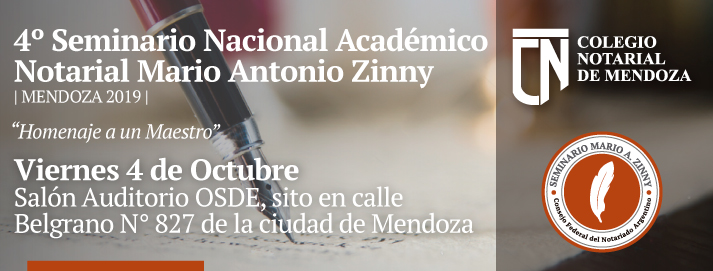 4to Seminario Nacional Académico Notarial - Mario Antonio Zinny