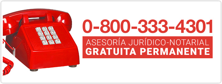 Asesoría Notarial 0800 Permanente