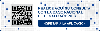 Consulta QR sobre Base Nacional de Legalizaciones