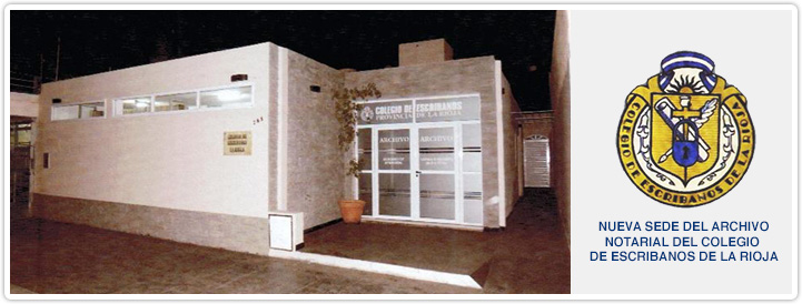 Nueva Sede del Archivo Notarial del Colegio de Escribanos de La Rioja