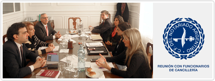 Reunión con funcionarios de Cancilleria