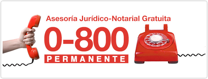 Asesoría Notarial 0800 Permanente